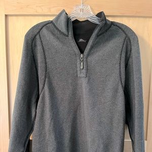Tommy Bahama quarter zip top reversible to black